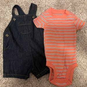 Carter’s Baby Boy Shortall Set — 3 Months